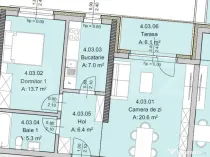 Apartament 2 camere 53 mp, Constructie Noua, Zona The Office