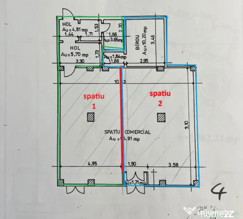Spațiu Comercial de Închiriat – 60 mp, Zonă Intens Cir