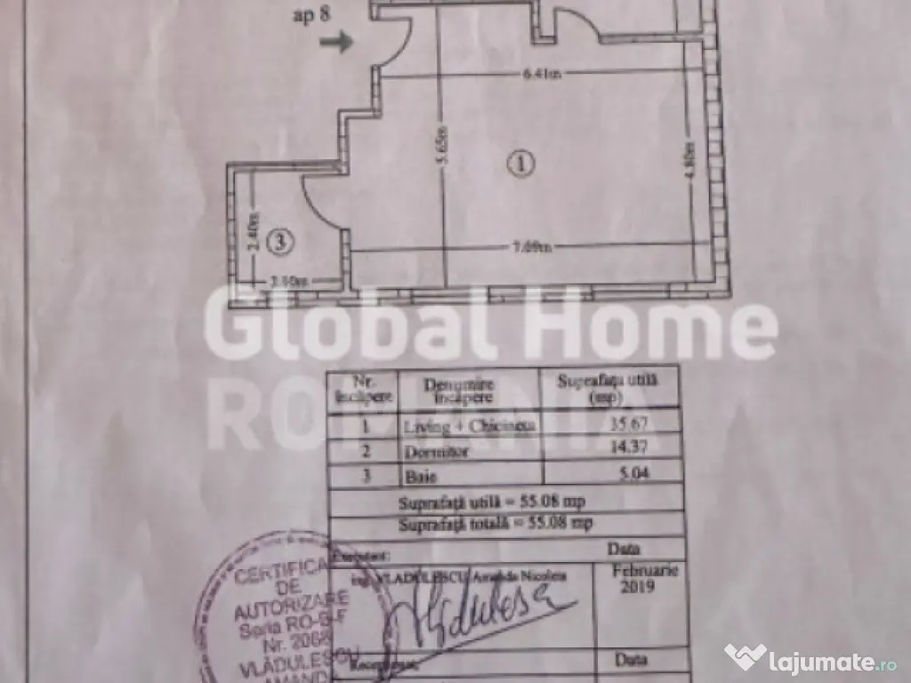 Apartament 2 camere 55MP | Berceni - Brancoveanu | 6 min Met