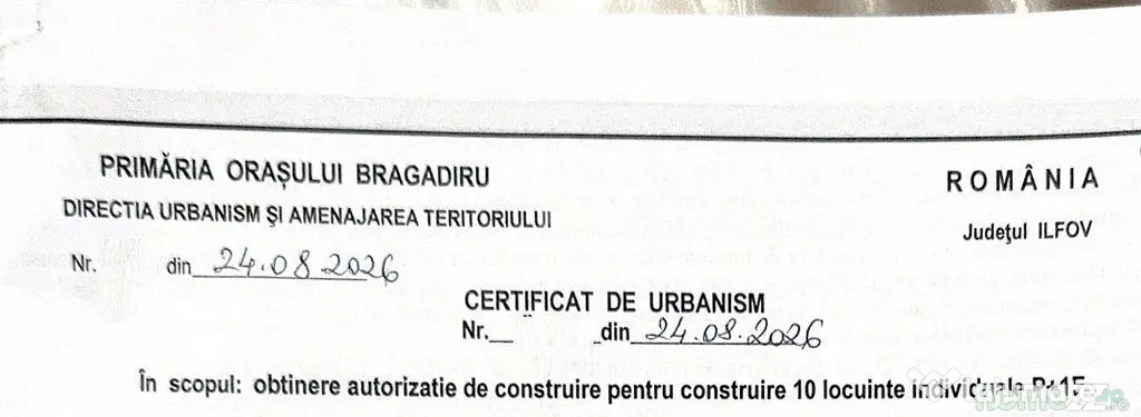Bragadiru dubla deschidere Str. Crinului URBANISM CONSTRU... - Bragadiru (Bucuresti-Ilfov)