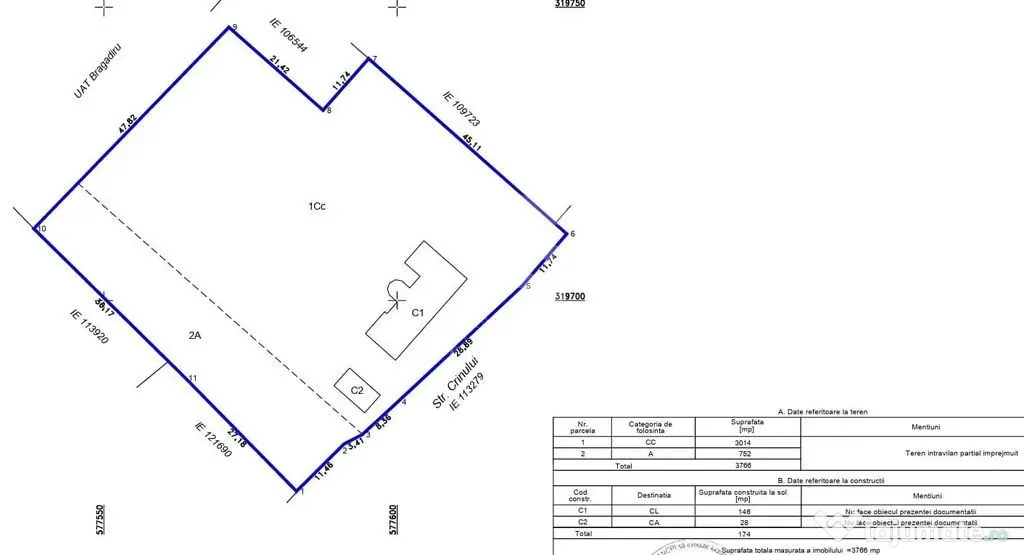 Bragadiru dubla deschidere Str. Crinului URBANISM CONSTRU... - Bragadiru (Bucuresti-Ilfov)