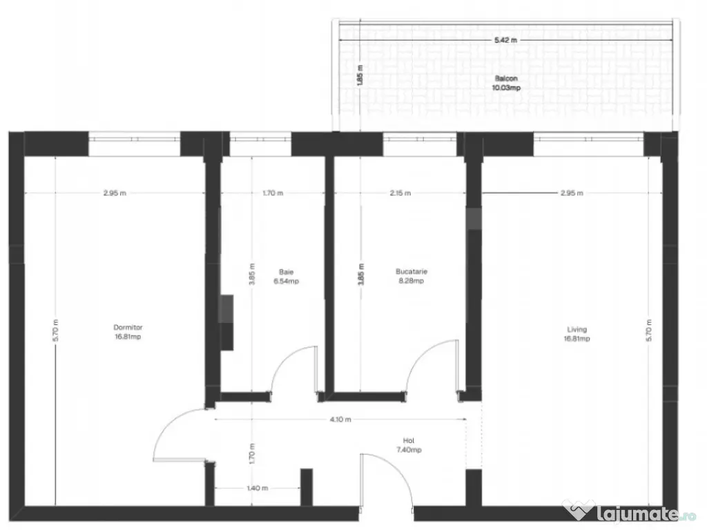 Apartament 2 camere+ balcon, 56 mp, zona Ghirodei