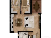 Apartament 3 camere cu logie, eleganță și confort urban ?