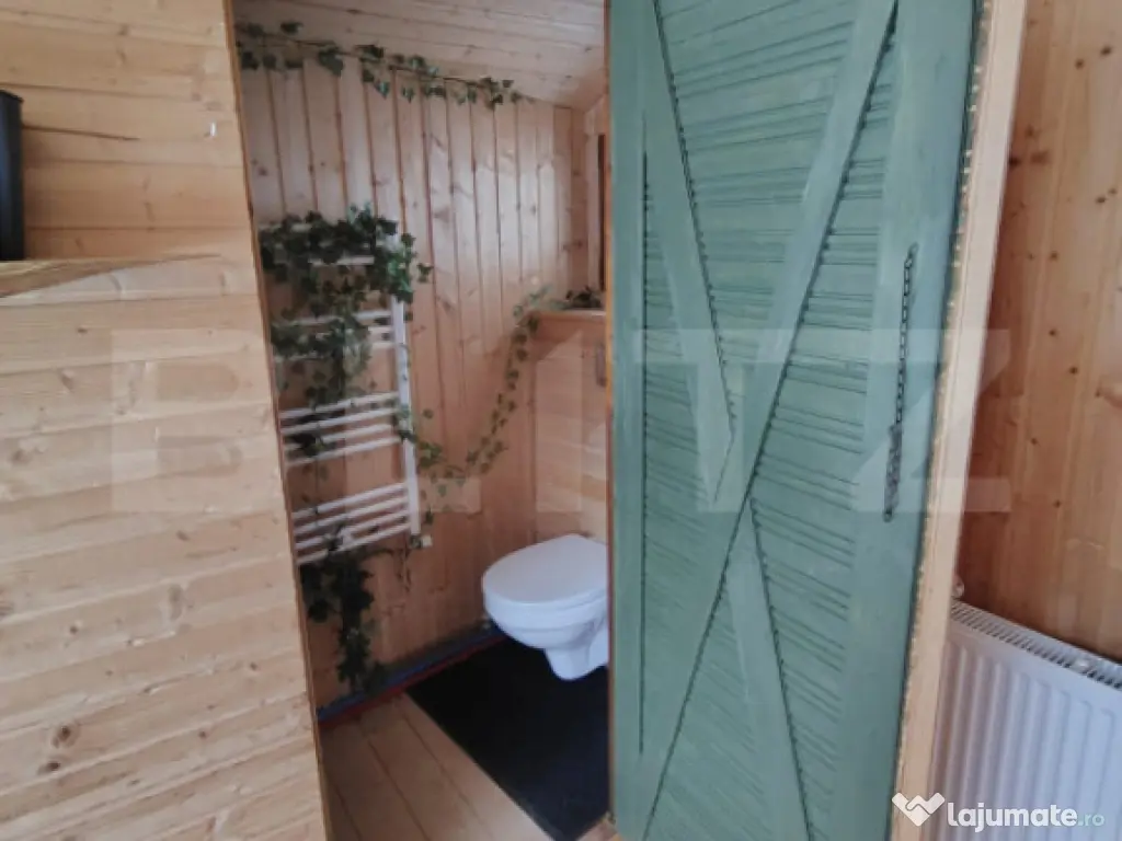 Cabană cochetă 4 camere, 130 mp utili, 180 mp teren, în S