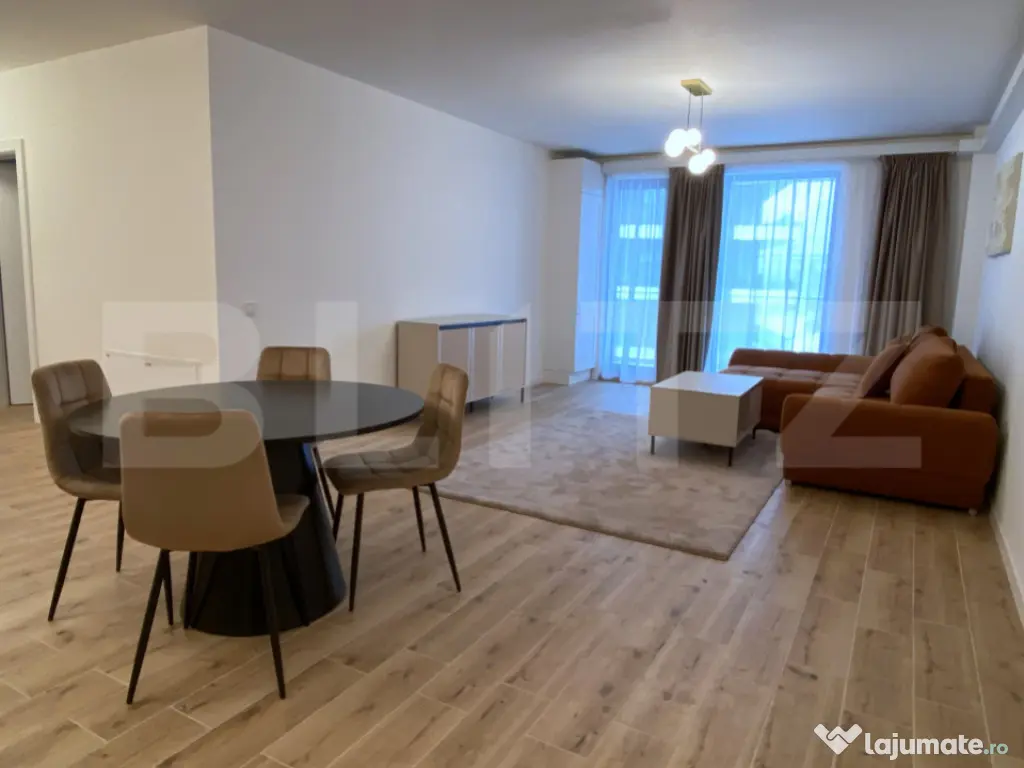 De inchiriat: Apartament 3 camere, 88 mp utili, terasă, pan