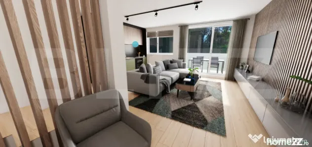 Apartament spatios 68mp, 3 camere, garaj si gradina mare 125 - Apahida (Cluj)