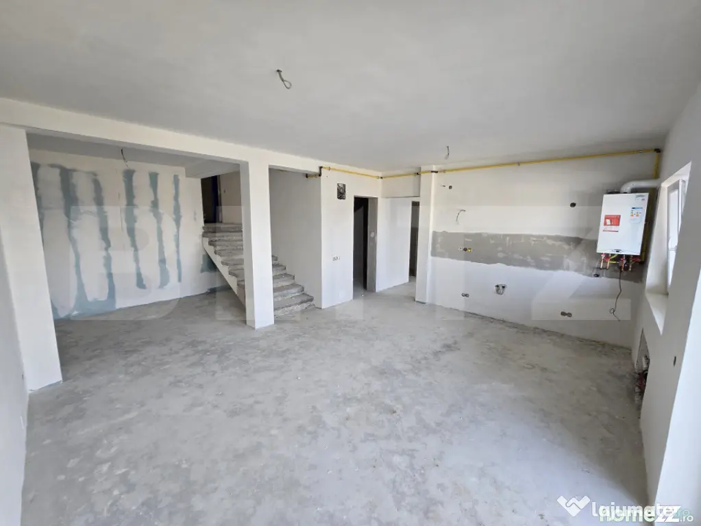 Apartament spatios 68mp, 3 camere, garaj si gradina mare 125 - Apahida (Cluj)