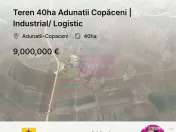Teren 40ha Adunatii Copăceni | Industrial/ Logistic 