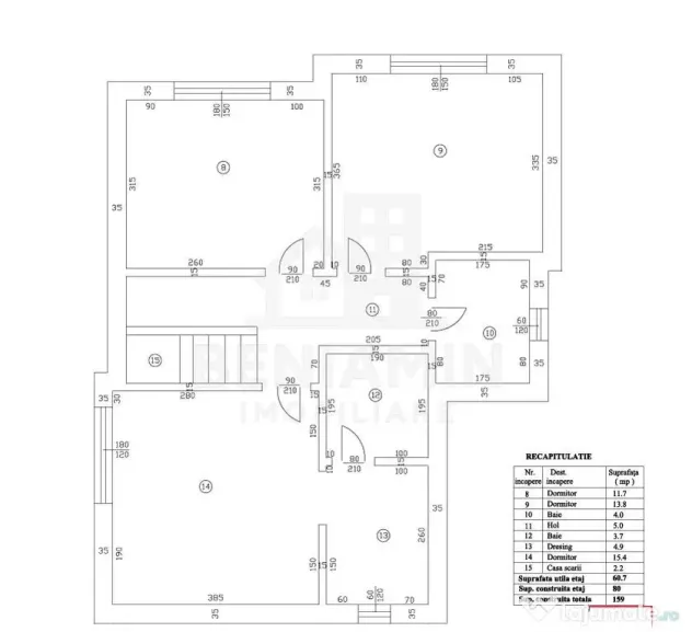 Casa P+1 Living-Bucatarie-3 Dormitoare-Toate utilitatile-...