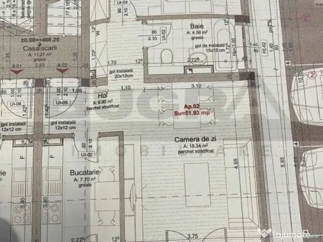 Apartament 2 camere, 53 mp, gradina 30 mp, parcare, zona ...