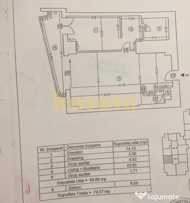 Apartament de vanzare – 2 Camere | Zona de Nord | Compl...