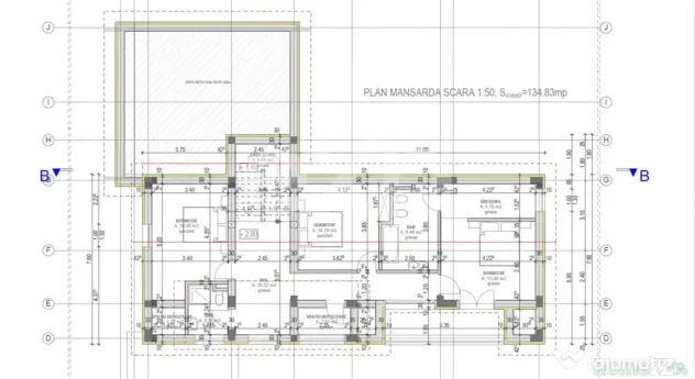 Vilă D+P+M cu teren de 1.000 mp în Predeal – 505 mp