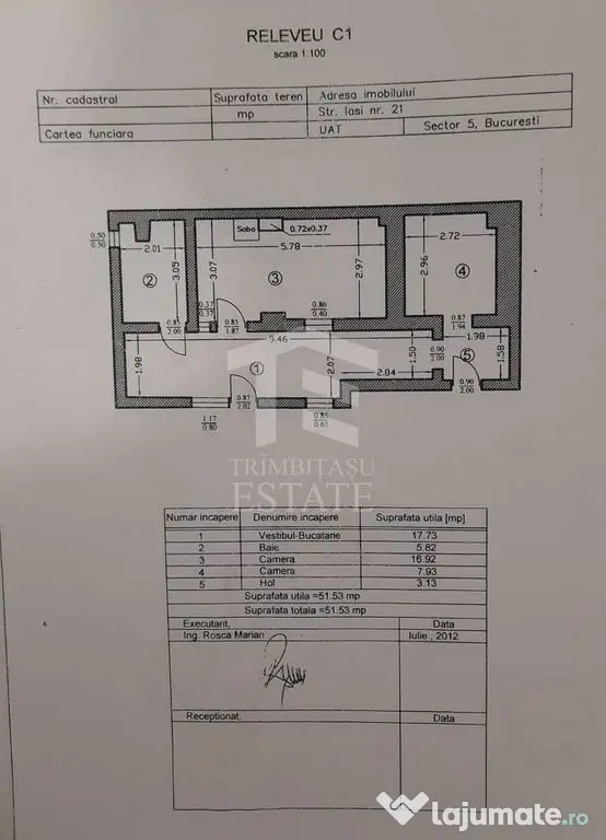 Casa 3 camere de Vânzare | Strada Iași 21 | Comision 0%