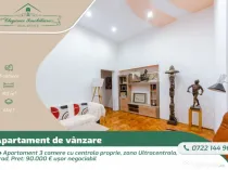 Apartament 3 camere cu centrala proprie, zona Ultracentrala,