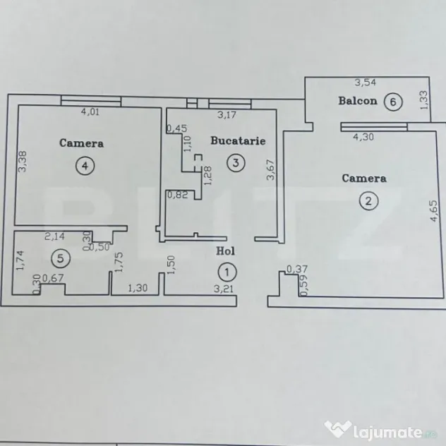Apartament 2 camere, 55.20 mp, zona Steaua