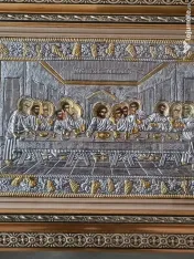 Icoana Cina Cea De Taina Argintata Relief 3 D 