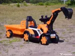Mini excavator Kinderauto BJXZ219B 35W 6V, cupa electrica si RC Yellow