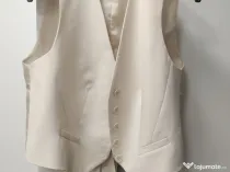 Vesta simpla, culoare crem M/L