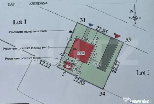 Teren intravilan 500 mp cu autorizație de construire Vifor - Viforata (Dambovita)