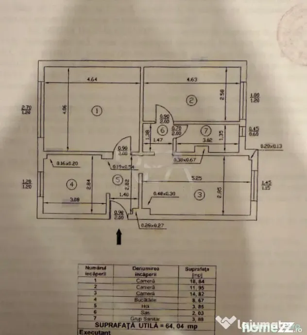 3 camere- Decomandat- Petre Ispirescu