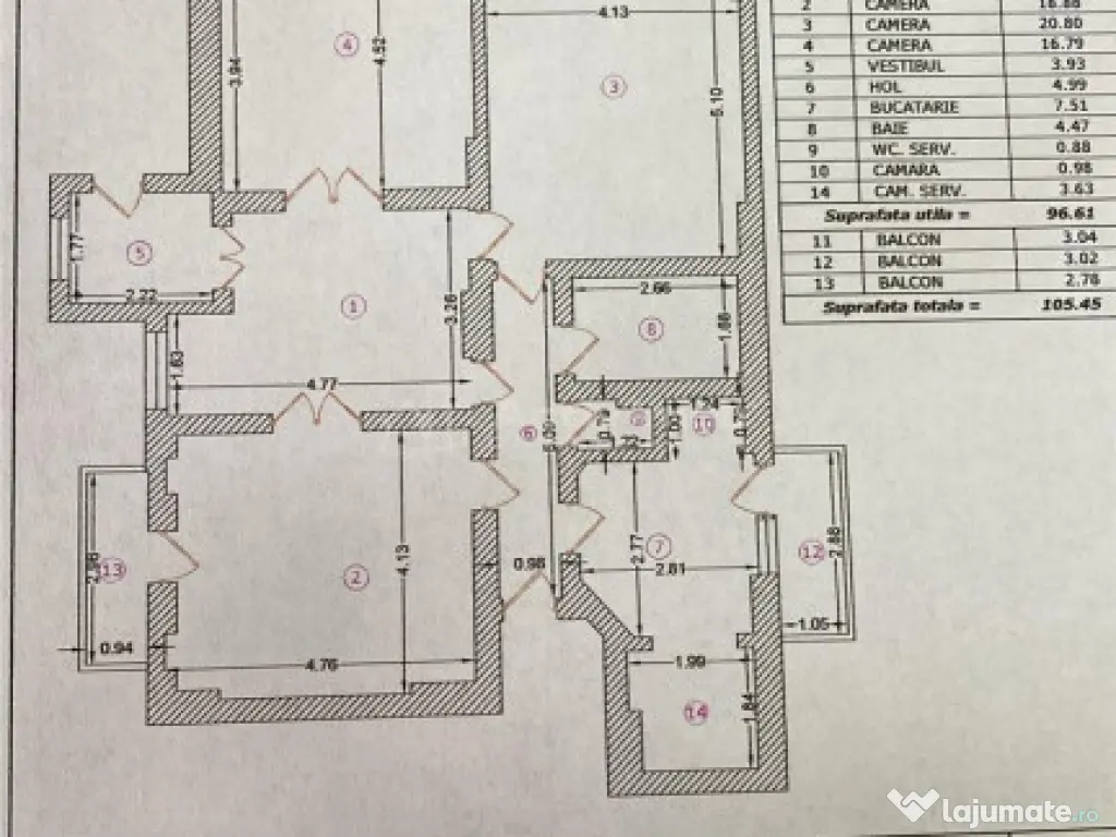 Calea C#259;l#259;ra#537;ilor-Traian-Apartament 3 camere