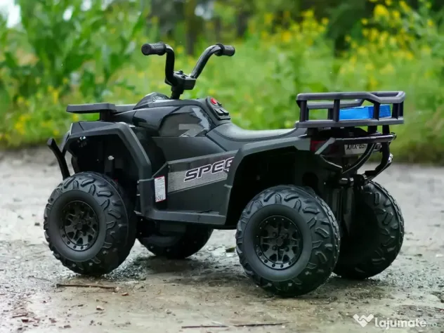 ATV electric pt. copii Mini DESERT, 4x 30W 12V, cu telecomanda Black