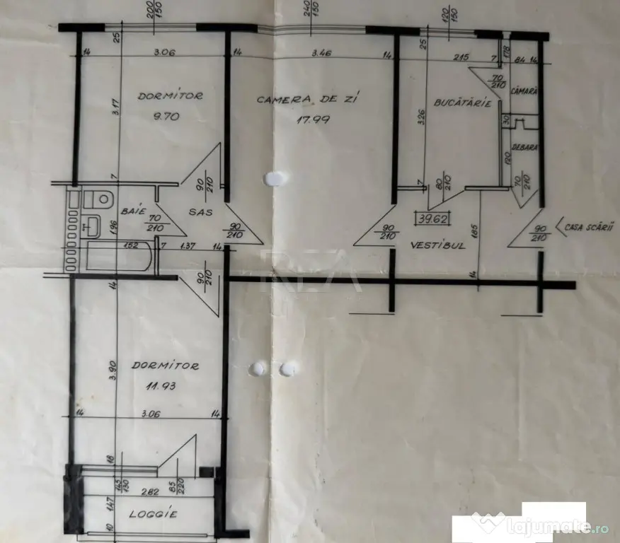 3 camere Theodor Pallady, parcare, et. 2, an 1975, metrou, 6