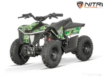 ATV electric NITRO E-QUAD Anaconda VX 800W cu baterie 36V 12Ah Lithium Green