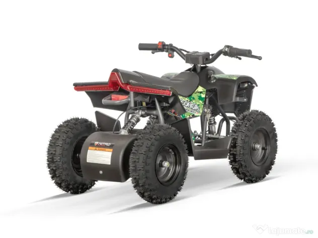 ATV electric NITRO E-QUAD Anaconda VX 800W cu baterie 36V 12Ah Lithium Green