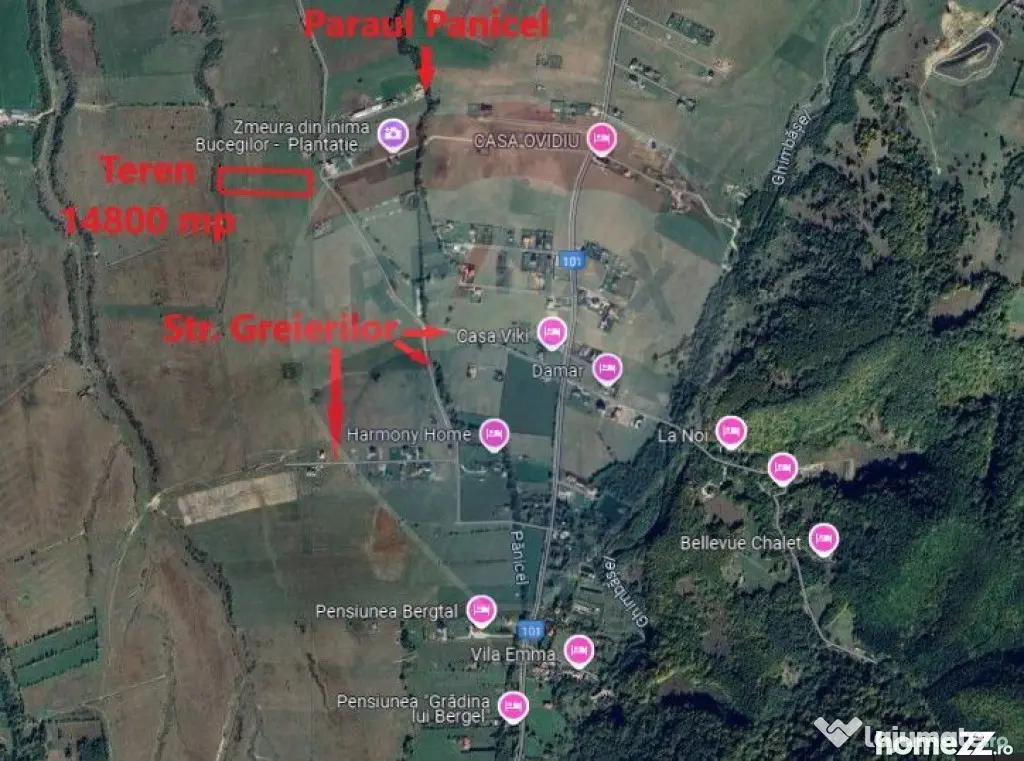 Teren Rasnov zona Glajerie-14800mp extravilan