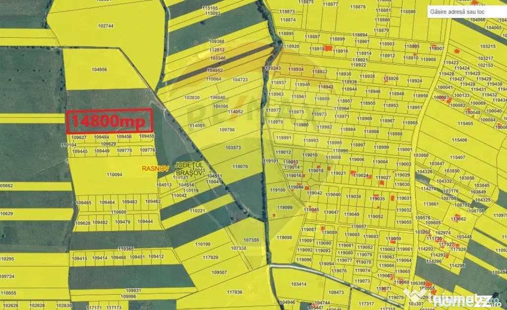 Teren Rasnov zona Glajerie-14800mp extravilan