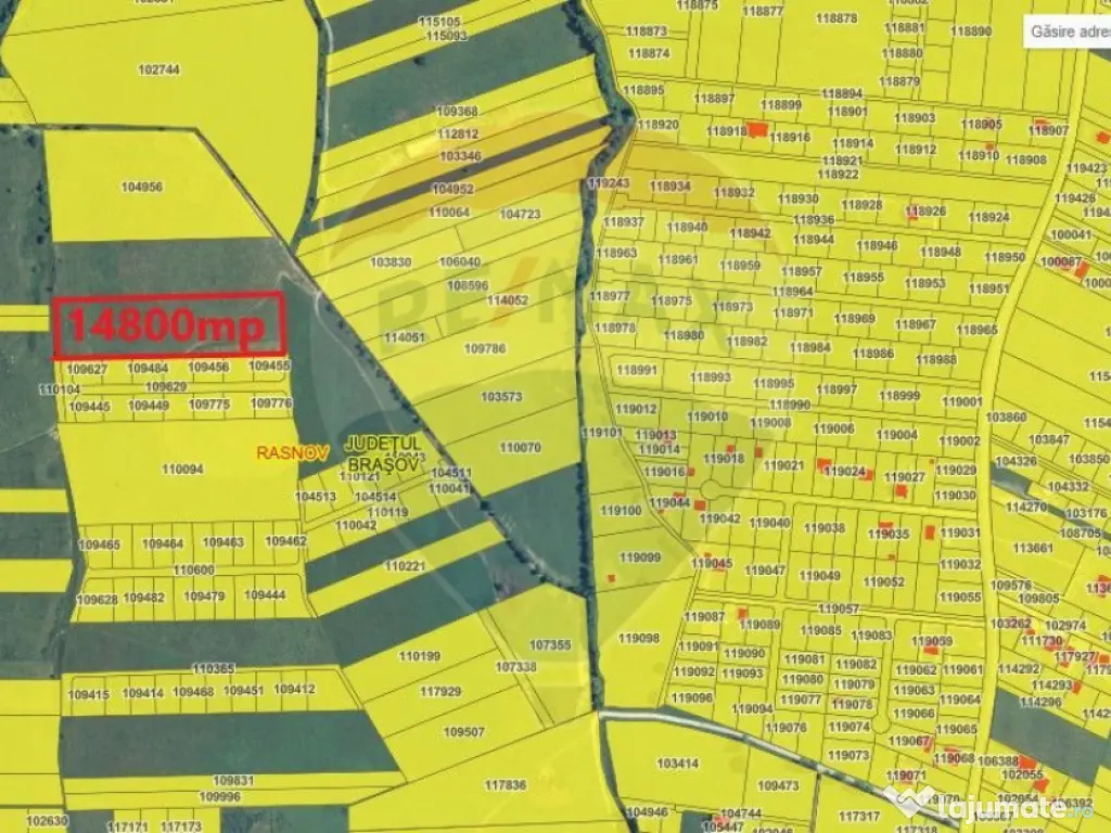 Teren Rasnov zona Glajerie-14800mp extravilan