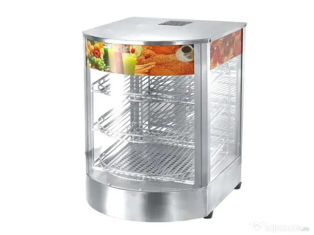 Vitrina calda compacta cu 3 rafturi