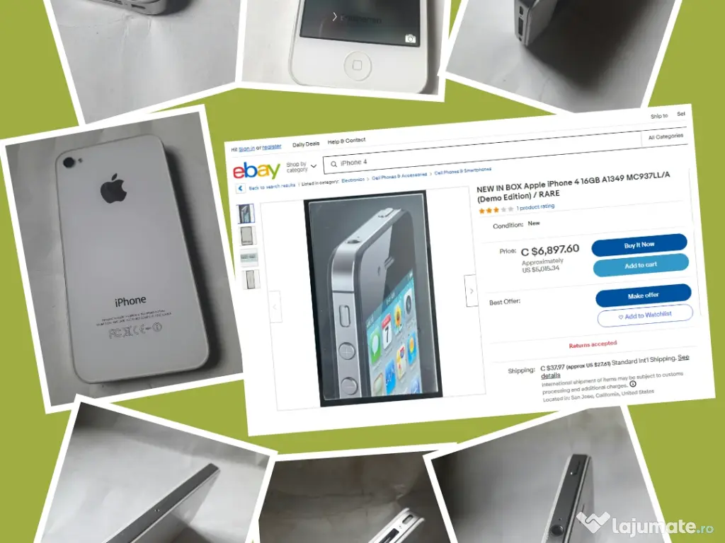 Antic iPhone 4 alb editie RARA