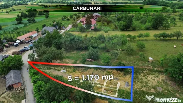 Carbunari Vanzare teren cu fundatie, proiect de casa si r...