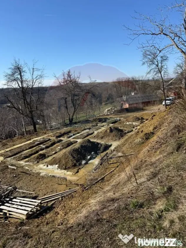 Carbunari Vanzare teren cu fundatie, proiect de casa si r...