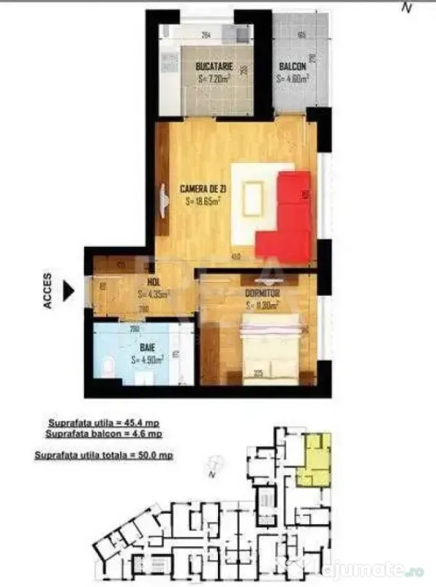 2 Camere Neofort Rezidential Grozăvești - Bucuresti (Bucuresti-Ilfov)