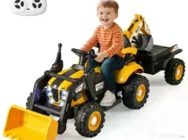 Tractoras electric pentru copii Kinderauto BJEJ1588E 2x35W, 12V Yellow