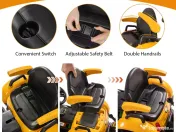Tractoras electric pentru copii Kinderauto BJEJ1588E 2x35W, 12V Yellow