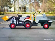 Tractoras electric pentru copii Kinderauto BJEJ1588E 2x35W, 12V White