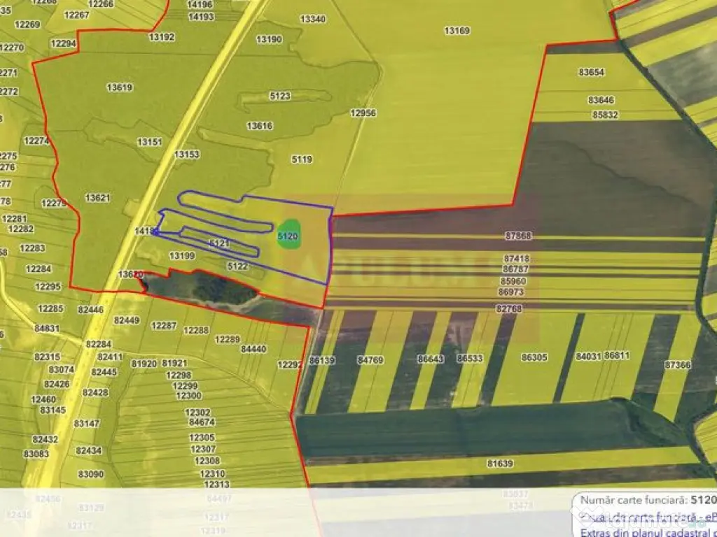 6,26 ha lângă DEx12 Pitești | 2,95 €/mp | acces DJ P...