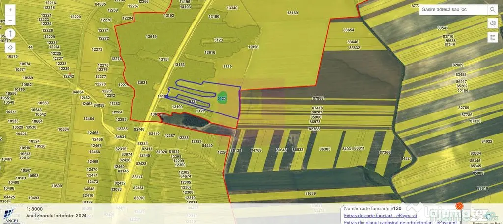 Teren 6,26 ha lângă DEx12 Pitești