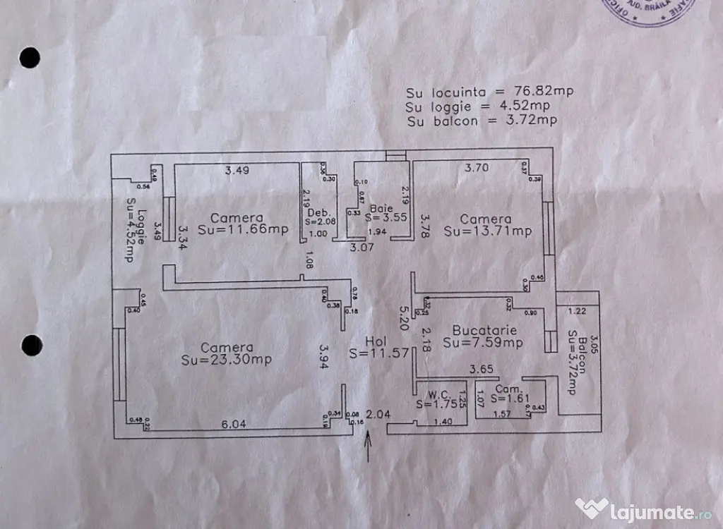 Apartament 3 camere Central, Mobilat Utilat, Renovat in tota