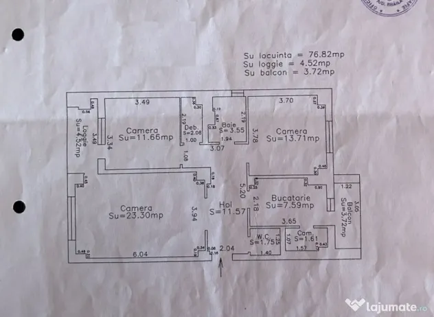 Apartament 3 camere Central, Mobilat Utilat, Renovat in tota