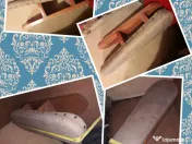 Vintage suport de calcat din lemn masiv