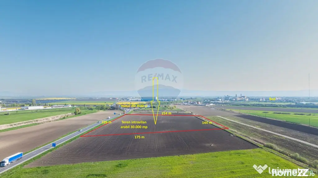 Teren intravilan, 30000 mp, zona Hanul din Ardeal