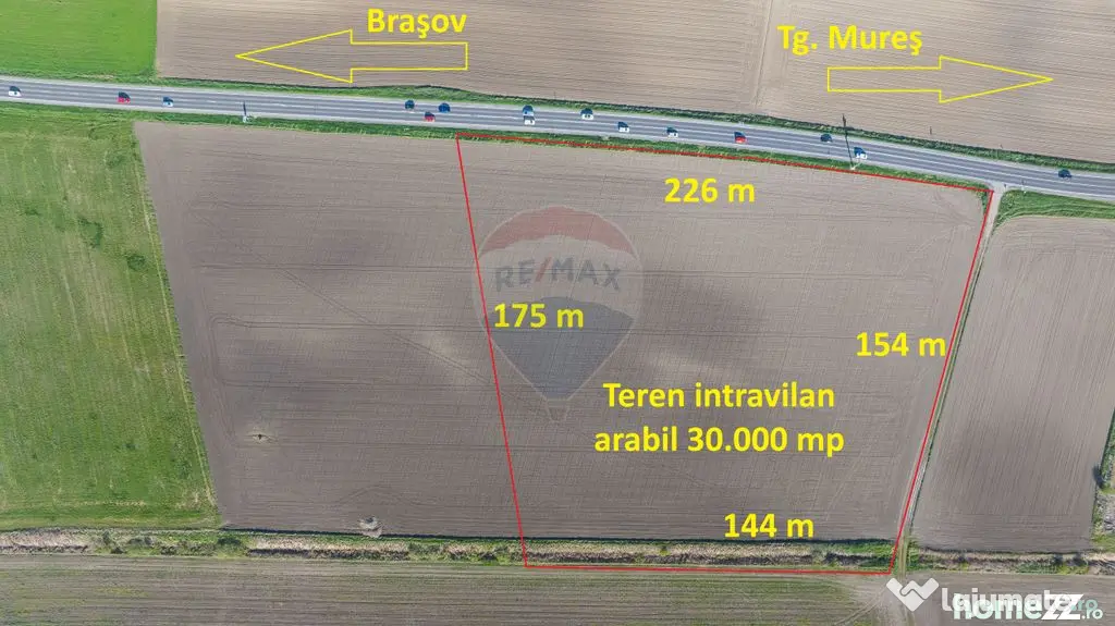 Teren intravilan, 30000 mp, zona Hanul din Ardeal