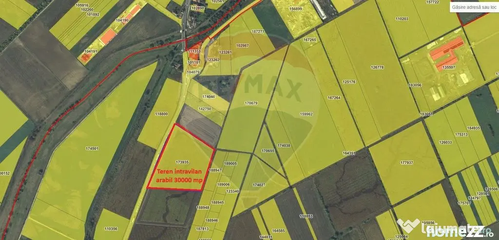 Teren intravilan, 30000 mp, zona Hanul din Ardeal