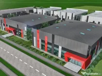 Hala ( 2 bucati ) 585 mp pretabil showrooms Popesti Leordeni