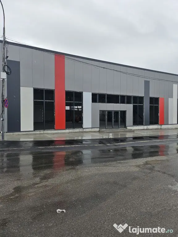 Hala ( 2 bucati ) 585 mp pretabil showrooms Popesti Leordeni